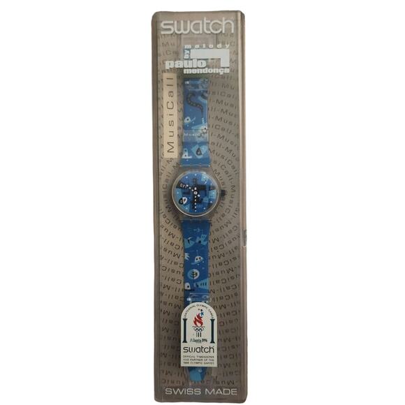 Vintage Swatch Musicall Watch RUNNING TIME SLK107 New old stock - Picture 3 of 5